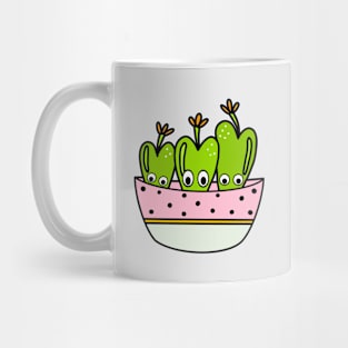 Cute Cactus Design #227: Conophytum Frutescens Succulent Mug